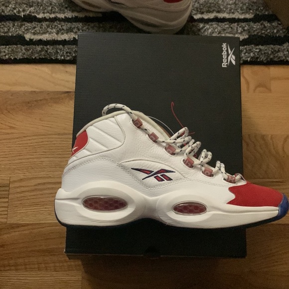 Reebok Question OG Mid Red Toe 2020 - Picture 9 of 13